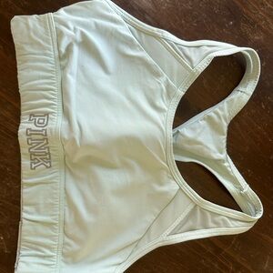 PINK Victoria's Secret Women's Light Blue/Green Sports Bra